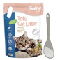 Combo Offer-Bioline Tofu Cat Litter 7L - Baby Powder Fragrance+Moderna Cat Litter Scoop